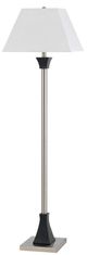 Cal® Lighting & Accessories Brushed Steel Floor Lamp-0
