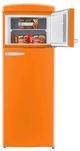 Unique® Appliances Classic Retro 22'' 7.5 Cu. Ft. Creamsicle Orange Top Freezer Refrigerator-4
