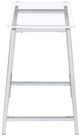 Coaster® Jovani Chrome/Clear 2-Piece Acrylic Backless Counter Bar Stools Set-2