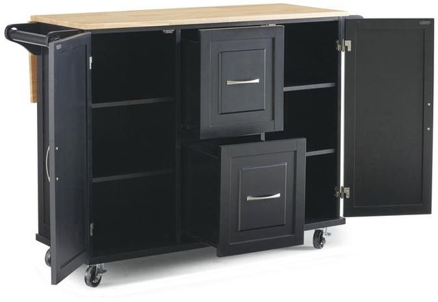 homestyles® Dolly Madison Black Kitchen Cart-3