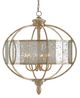 Currey & Company Florence Raj Mirror/Silver Granello Raj Mirror Chandelier-0