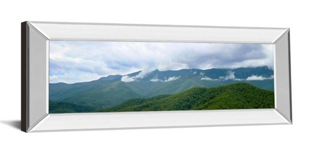 Classy Art Misty Mountains Il by Kames Mcloughlin Mirrored Frame Wall Art-1