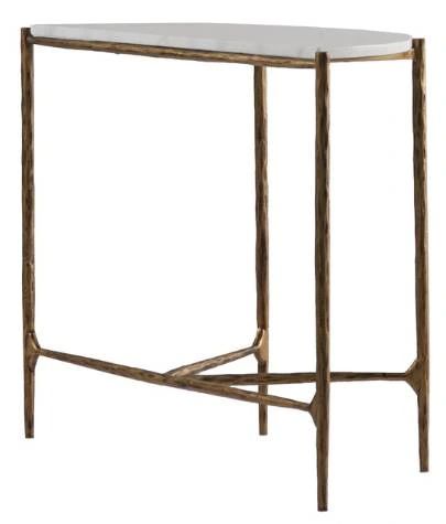 YHD Adria Brass/White Console-2