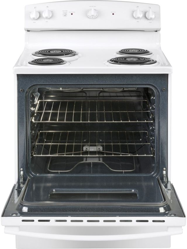 GE® 30" White Freestanding Electric Range-2