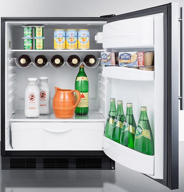 Summit® 24" 5.5 Cu. Ft. Stainless Steel Compact Refrigerator-3