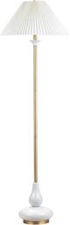 Crestview Collection Wesley White/Gold Floor Lamp-0