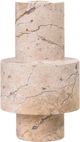 TOV Furniture Natural Travertine Turned Candle Holder-4