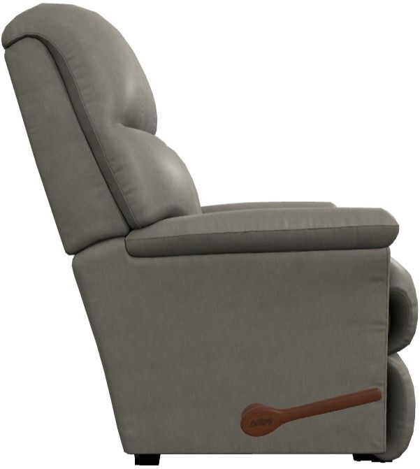 La-Z-Boy® Reed Putty Leather Manual Wall Recliner-3