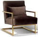 Korson Furniture Locklear Espresso Modern Lounge Chair-1