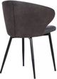 Armen Living Ava Black/Gray Dining Side Chair-3