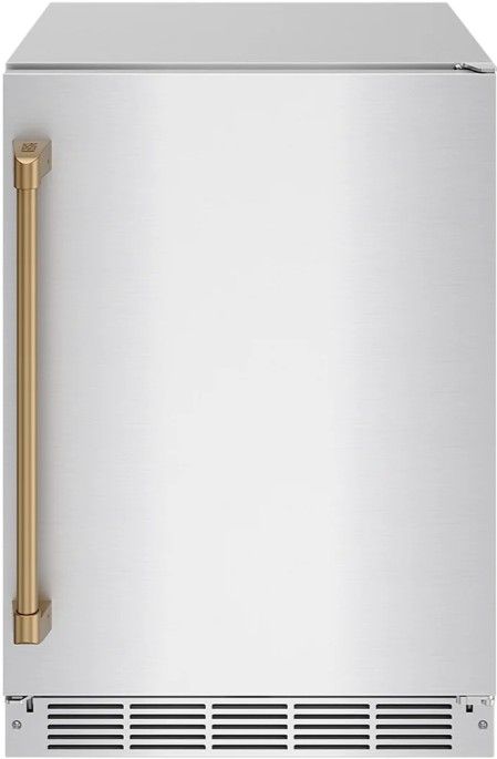 Thor Kitchen Gordon Ramsay Collection 24” 5 Cu. Ft. Stainless Steel Built-In Undercounter Outdoor Beverage Cooler with Bronze Handle-2