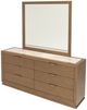 Michael Amini® Portrait Sienna Brown Large Dresser with Mirror-2