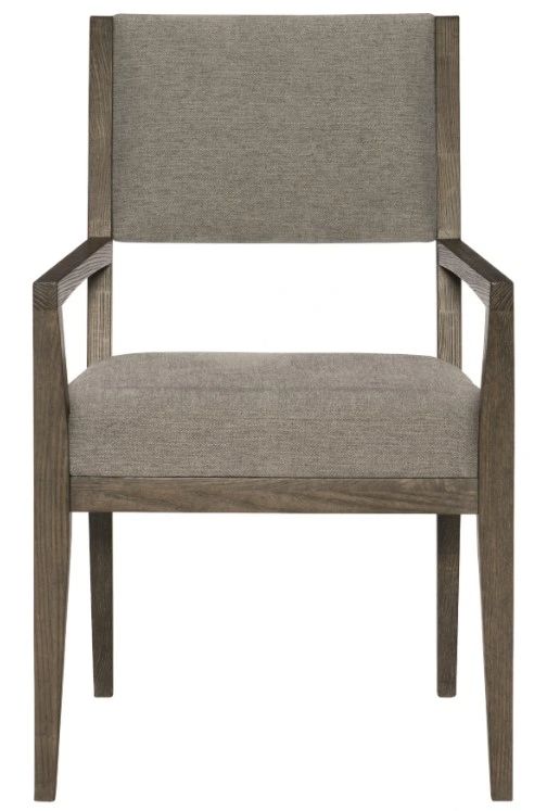 Bernhardt Linea Cerused Charcoal/Gray Arm Chair-0