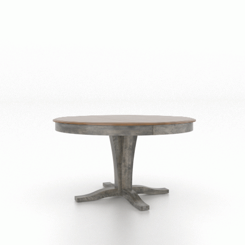 Canadel Customizable Gourmet 54" VR Pedestal Dining Table-2