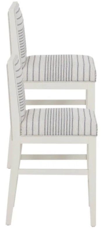 Linon Ramsey 2-Piece Gray/White Counter Stool-3