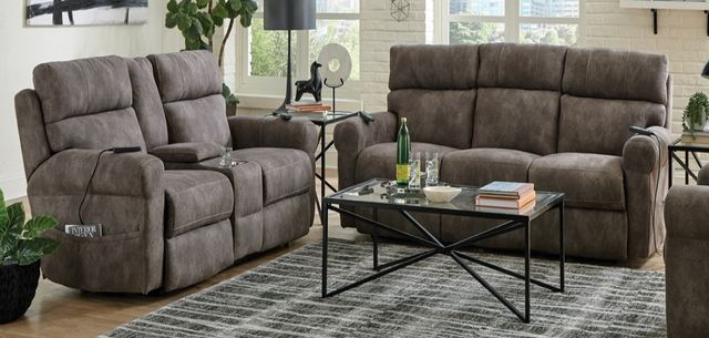 American Wholesale Furniture Tranquility Pewter Power Reclining Sofa-1