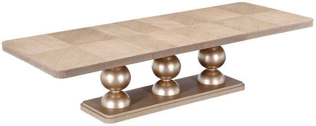 Michael Amini® West Kensington Sea Salt Caramel Rectangular Dining Table-0