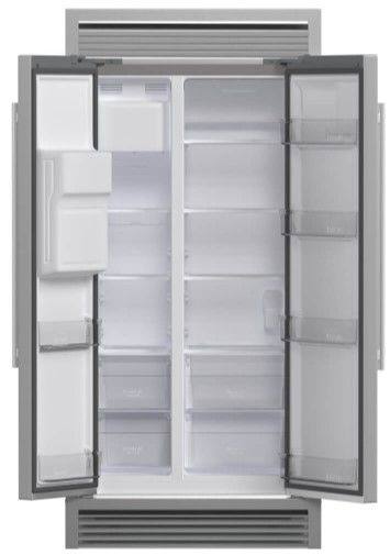 FORNO® Salerno 36 in. 20.0 Cu. Ft. Stainless Steel Freestanding Side-by-Side Refrigerator-3