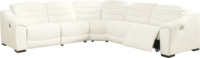 Signature Design by Ashley® Next-Gen Gaucho 5-Piece Chalk Power Reclining Sectional with Armless Power Recliners-0
