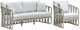 Intercon Alexa 3-Piece White Aluminum Outdoor Seating Set-0