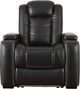 Signature Design by Ashley® Party Time Midnight Power Recliner with Adjustable Headrest-1