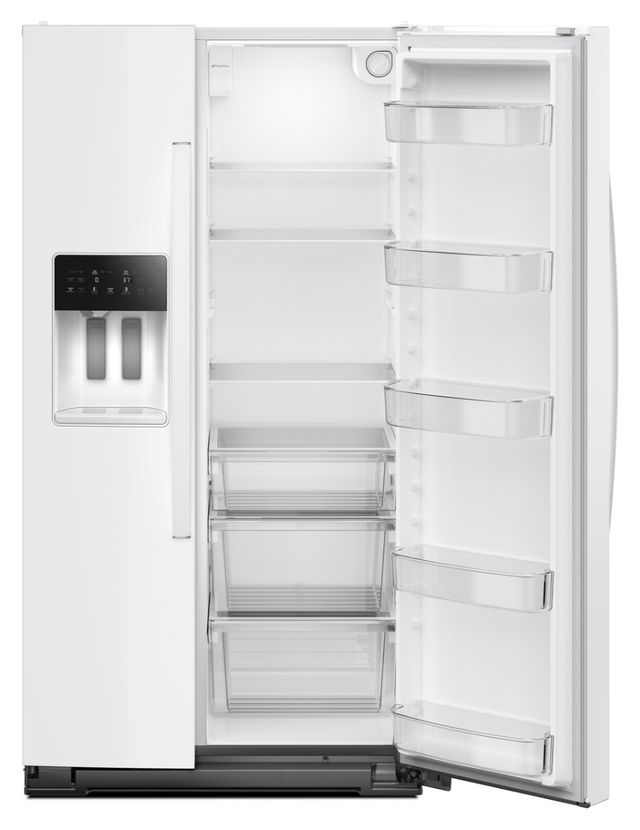 Whirlpool® 36" 21.0 Cu. Ft. White Counter Depth Side-by-Side Refrigerator with TruCool™ System-4