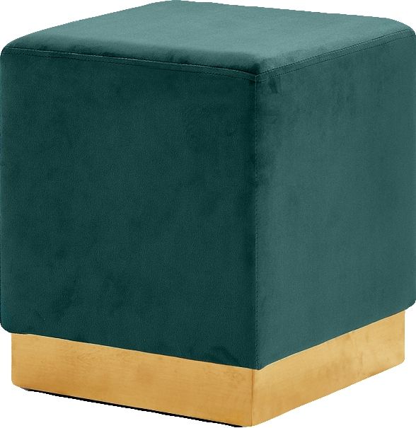 Meridian Furniture Jax Green Velvet Stool-0
