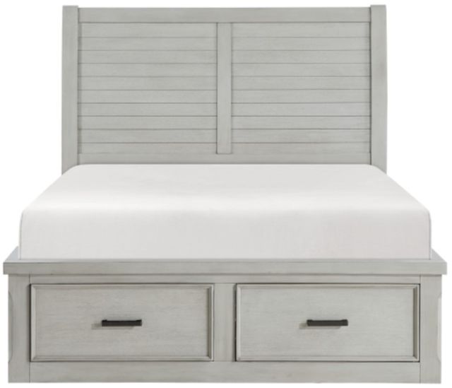 Homelegance® Willowbrook Light Gray King Storage Platform Bed-2