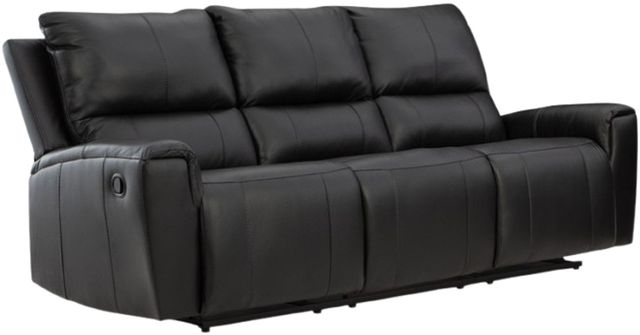 Signature Design by Ashley® Danemere Black Manual Reclining Sofa-0