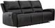 Signature Design by Ashley® Danemere Black Manual Reclining Sofa-0