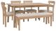 Powell® Daly 6-Piece Natural/Sand Dining Set-0
