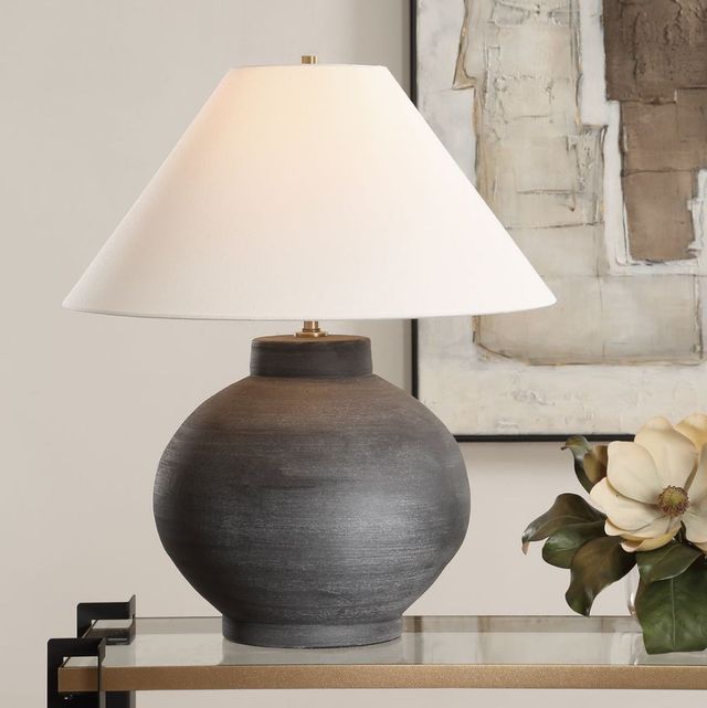Uttermost® Tramore Rustic Charcoal Table Lamp-2