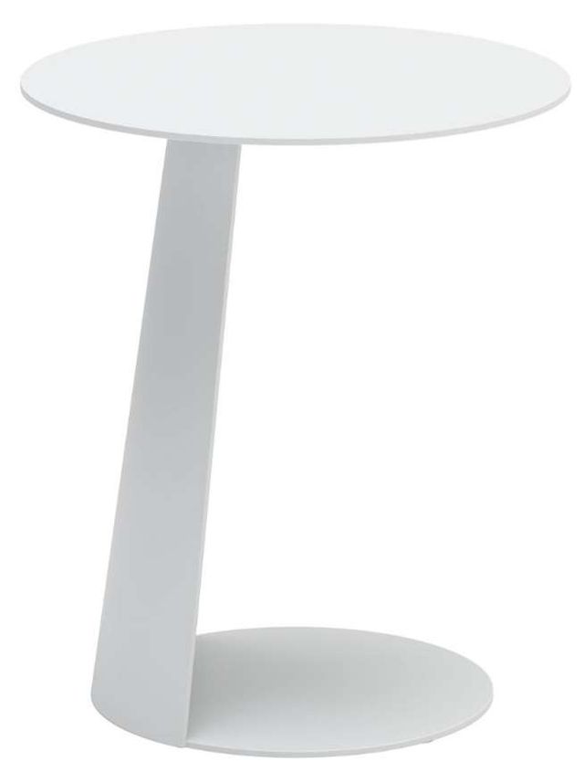 Zuo® Modern Sunny Isles White Aluminum Outdoor Side Table-2