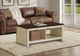 Monarch Specialties Inc. Dark Oak/Light Beige 44" Coffee Table-1