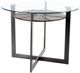 Steve Silver Co. Olson 48" Caramel Counter Height Glass Top Table-0