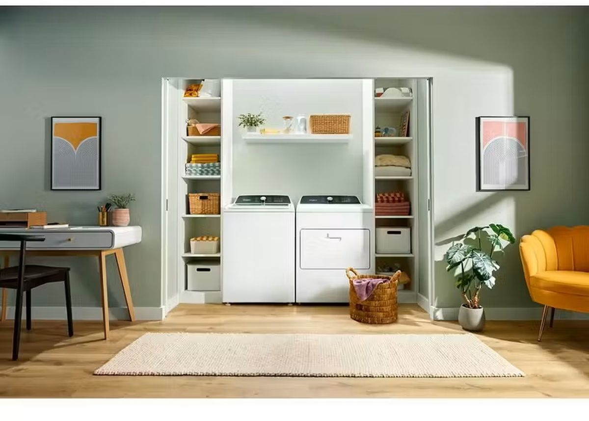 Whirlpool Impeller Top Load Washer and Electric Dryer Laundry Pair - Thumbnail 3