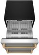 Thor Kitchen® Gordon Ramsay 24" 5.4 Cu. Ft. Stainless Steel Outdoor Under-Counter Refrigerator with Bronze Handle-1