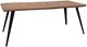 A & B Home Ramirez Brown Dining Table with Black Tapper Legs-0