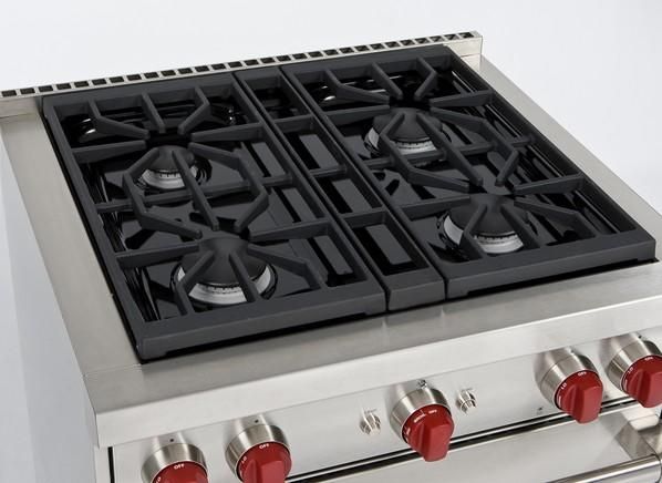 Wolf® 30" Stainless Steel Pro Style Liquid Propane Gas Range-3