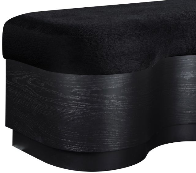 Meridian Furniture Savoy Black Upholstered Bench-4