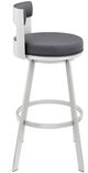 Armen Living Flynn Silver/Slate Grey 30'' Barstool-2