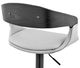 Armen Living Benson Gray/Black Adjustable Bar Stool-3