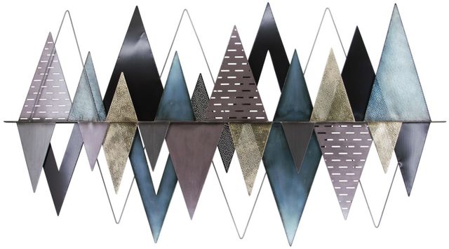 Classy Living 3D Mountains Metal Wall Decor-0