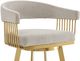 Armen Living Chelsea Gold/Taupe 34" Bar Stool-3