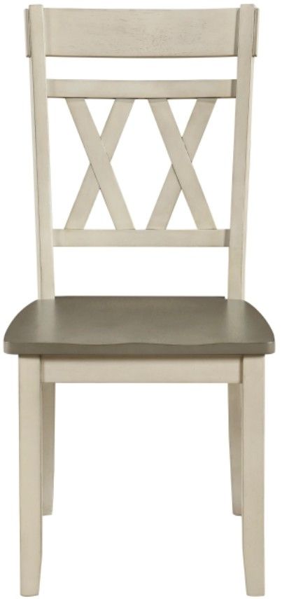 Homelegance® Ogden Brown/White Dining Side Chair-2
