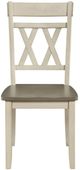 Homelegance® Ogden Brown/White Dining Side Chair-2