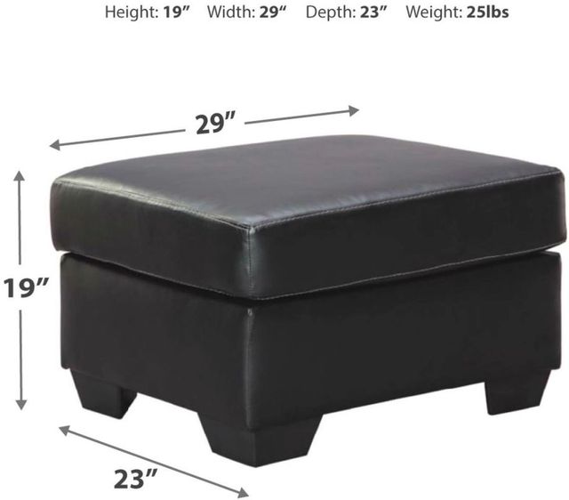 Signature Design by Ashley® Betrillo Black Ottoman-1