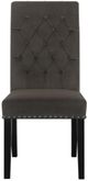 Coaster® Alana 2-Piece Brown Upholstered Tufted Side Chairs-1