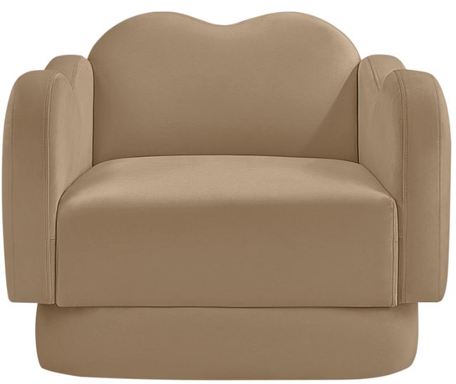 Meridian Furniture Bloom Camel Velvet Upholstered Accent Chair-1