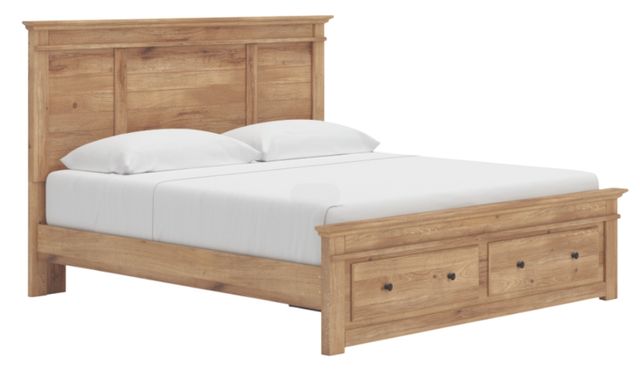 Signature Design by Ashley® Fenderport Tan King Storage Panel Bed-0